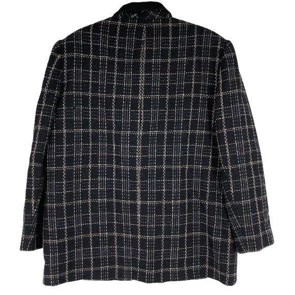 Vtg Harve' Benard Wool Blazer w/Detailed Stitching and a Suede Collar; Layering - Picture 3 of 11